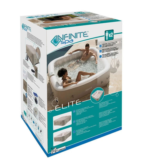 Infinite Spa Whirlpool Elite, Ca. B198/H65/T198 Cm 2 Infinite Spa Whirlpool Elite, Ca. B198/H65/T198 Cm – Bild 2