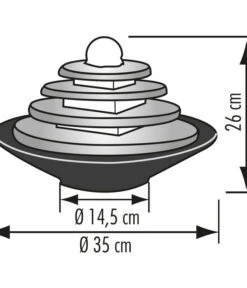 Seliger Zimmerbrunnen Tao, Schiefer, Ca. Ø35/H25 Cm -Gartenbedarf Angebote 2702546 WE FS 002 SeligerZimmerbrunnenTaoSchiefer