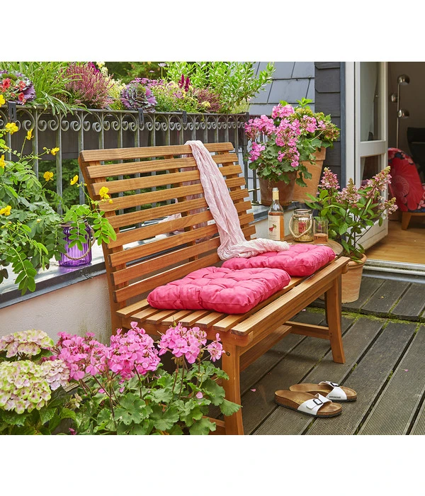 Dehner Akazienbank Paisley, 2-Sitzer 2 Dehner Akazienbank Paisley, 2-Sitzer – Bild 2