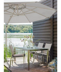 Dehner Ampelschirm Zypern, Rund, Ca. Ø 300 Cm -Gartenbedarf Angebote 4212171 WE MO 001 AmpelschirmZypernHellbraunNeu