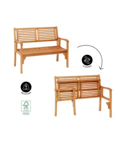 Dehner Klappbank Douglas, 2-Sitzer -Gartenbedarf Angebote 4216784 WE IG FS 001 DehnerKlappbankDouglas2Sitzer