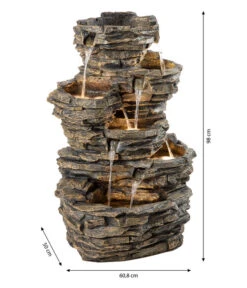 Dehner Polyresin-Gartenbrunnen Largo, Ca. B60,8/H98/T50 Cm -Gartenbedarf Angebote 4277729 WE BG 001 DehnerPolyresinGartenbrunnenLargoNeu