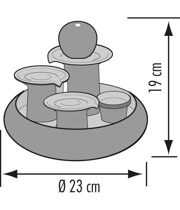 Seliger Zimmerbrunnen Trentino, Ø 23 X 19 Cm 3 Seliger Zimmerbrunnen Trentino, Ø 23 X 19 Cm – Bild 3