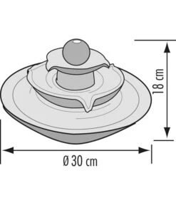 Seliger Zimmerbrunnen Pisa, Ca. Ø30/H18 Cm -Gartenbedarf Angebote 4317376 WE DE 001 SeligerZimmerbrunnenPisaBlau