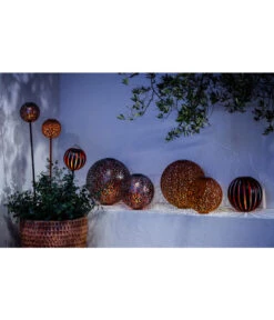 Dehner Solarstab Kugelleuchte Lagos, Ca. Ø16/H120 Cm -Gartenbedarf Angebote 4398764 WE MO 005 SolarkugelleuchteMalabo30