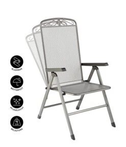MWH Klapp-Gartensessel Savoy -Gartenbedarf Angebote 5312095 WE IG 001 KLAPPSESSELSAVOYEGRAU