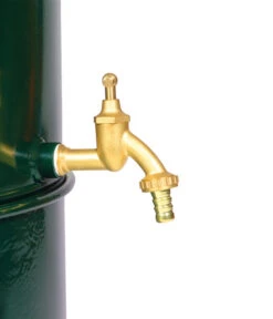 RENNER Metall-Regentonne Inkl. Steckanschluss, 150 L, Dunkelgrün -Gartenbedarf Angebote 6609481 WE DE 003 RegenwasserSammeltonnemitSteckanschlussca150l