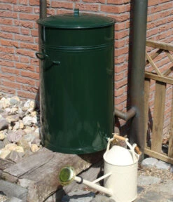 RENNER Metall-Regentonne Inkl. Steckanschluss, 150 L, Dunkelgrün -Gartenbedarf Angebote 6609481 WE MO 002 RegenwasserSammeltonnemitSteckanschlussca150l