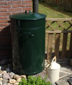 RENNER Metall-Regentonne Inkl. Steckanschluss, 150 L, Dunkelgrün -Gartenbedarf Angebote 6609481 WE MO 003 RegenwasserSammeltonnemitSteckanschlussca150l