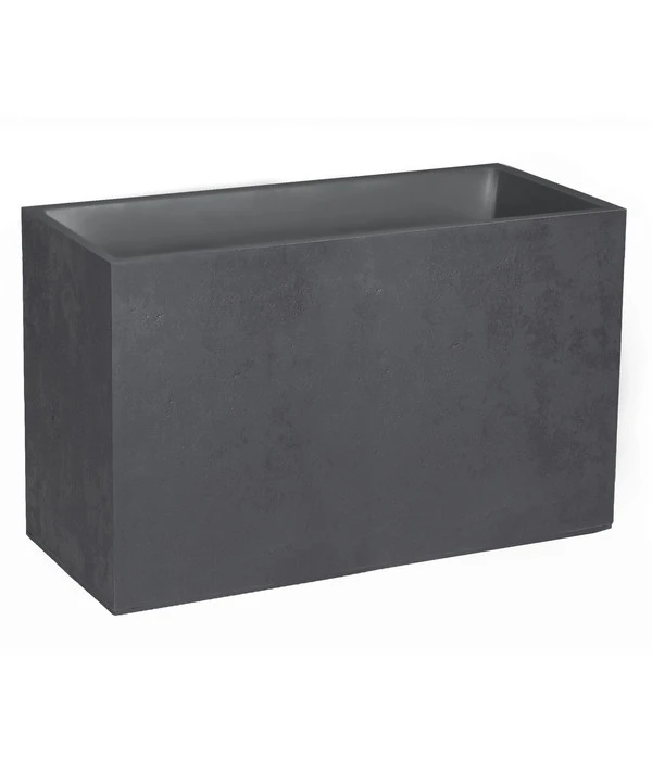 EDA-plastiques Kunststoff-Blumenkasten Basalt, Rechteckig, Anthrazit, Ca. B99,5/H60/T39,5 Cm 1 EDA-plastiques Kunststoff-Blumenkasten Basalt, Rechteckig, Anthrazit, Ca. B99,5/H60/T39,5 Cm