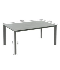 Dehner Gartentisch Nancy, Ca. B160/H75/T90 Cm -Gartenbedarf Angebote 6701734 WE BG 001 TischNancy