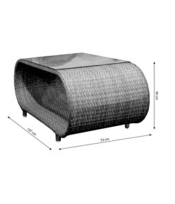 Dehner Geflechtlounge Avani, 4-teilig 17 Dehner Geflechtlounge Avani, 4-teilig -Gartenbedarf Angebote 6704340 WE BG 003 FlechtloungeAvaniTisch