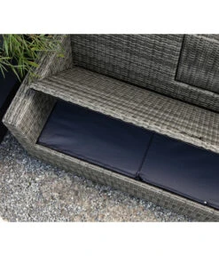 Dehner Flecht-Truhenbank Föhr, 3-Sitzer -Gartenbedarf Angebote 6704795 WE DE 002 TruhenbankFoehrNeu