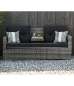 Dehner Flecht-Truhenbank Föhr, 3-Sitzer -Gartenbedarf Angebote 6704795 WE MO 002 TruhenbankFoehrNeu