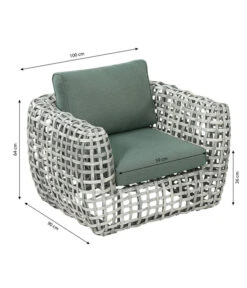 Dehner Flechtlounge Bali, 4-teilig -Gartenbedarf Angebote 6705305 6705321 WE BG 001 LoungeBaliSesselFinal