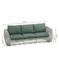 Dehner Flechtlounge Bali, 4-teilig -Gartenbedarf Angebote 6705305 WE BG 001 LoungeBaliSofaFinal