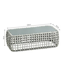 Dehner Flechtlounge Bali, 4-teilig -Gartenbedarf Angebote 6705305 WE BG 001 LoungeBaliTischFinal