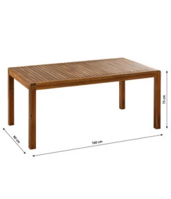 Dehner Gartentisch Lima, Ca. B160/H75/T90 Cm -Gartenbedarf Angebote 6708713 WE BG 001 TischLima