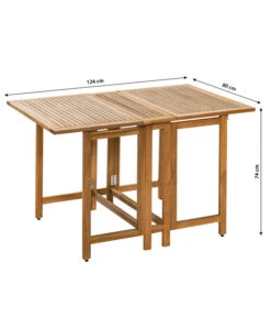 Dehner Balkonklapptisch Macao, Ca. B124/H74/T80 Cm -Gartenbedarf Angebote 6712061 WE BG 001 DehnerBalkontischMacao