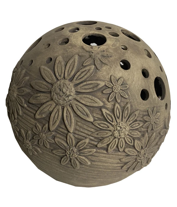 Dehner Steinkugel Blume, Ø23 Cm 1 Dehner Steinkugel Blume, Ø23 Cm