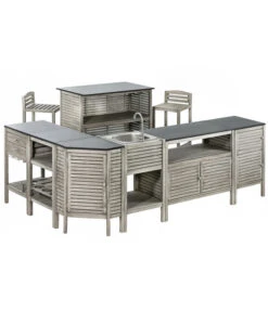 Dehner Barstuhl Southampton -Gartenbedarf Angebote 6713390 WE FS 003 BarSouthamptonGrauNeu