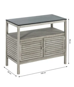 Dehner Doppelschrank Southampton, Ca. B100/H90/T50 Cm -Gartenbedarf Angebote 6713705 WE BG 001 SchrankSouthampton100Grau