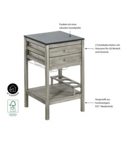 Dehner Schubladenschrank Southampton, Ca. B50/H90/T50 Cm -Gartenbedarf Angebote 6713739 WE IG 001 SchrankSouthamptonGrauNEU