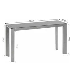 Dehner Balkontisch Chicago, Ca. B133,5/H75/T42 Cm 6 Dehner Balkontisch Chicago, Ca. B133,5/H75/T42 Cm -Gartenbedarf Angebote 6734651 WE BG 001 BalkontischChicagoSchmalNE