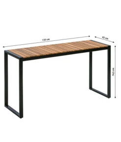 Dehner Balkontisch Chicago Wood, Ca. B133/H74,5/T42 Cm -Gartenbedarf Angebote 6741797 WE BG 001 BalkontischChicagoWood