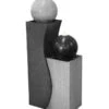 Dehner Polyresin-Gartenbrunnen Ying Yang, Ca. H94 Cm