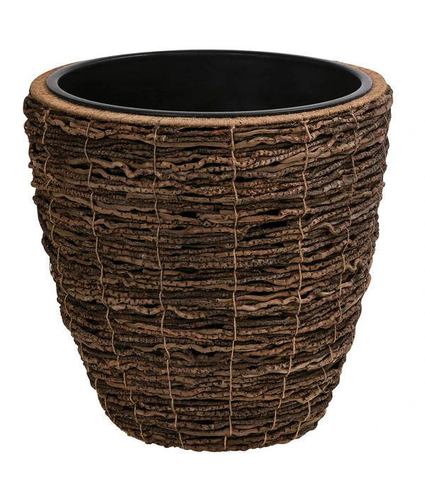 Dehner Holz-Korb Akira, Rund, Braun 1 Dehner Holz-Korb Akira, Rund, Braun