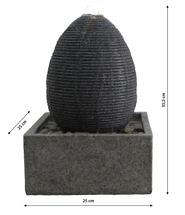 Dehner Zimmerbrunnen Mauna Mit LED-Beleuchtung, Ca. H35,5 Cm 2 Dehner Zimmerbrunnen Mauna Mit LED-Beleuchtung, Ca. H35,5 Cm – Bild 2