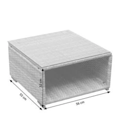 Dehner Balkonset Como, 4-teilig -Gartenbedarf Angebote 6894166 WE DE 002 BalkonSetComoSkizze