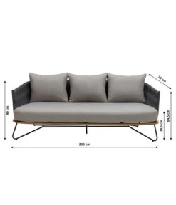 Dehner Gartenlounge Monte Carlo, 4-teilig -Gartenbedarf Angebote 6895346 WE BG 001 LoungeMonteCarlo