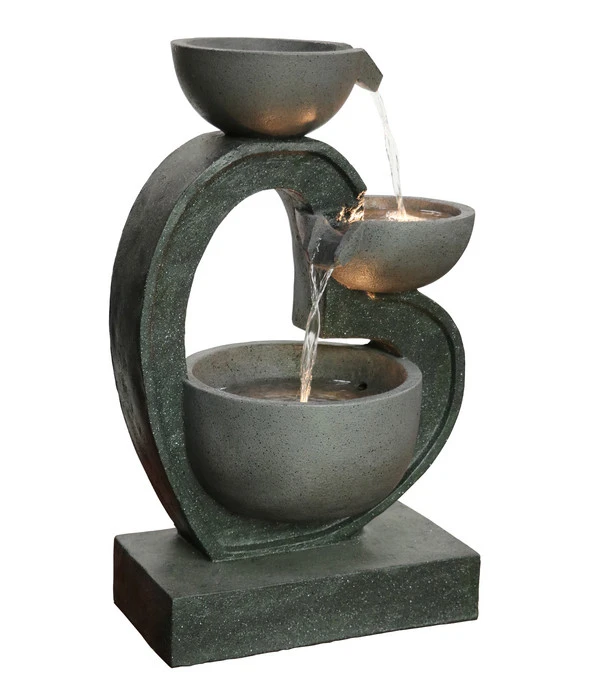 Dehner Polyresin-Gartenbrunnen Heart, Ca. H72,5 Cm 2 Dehner Polyresin-Gartenbrunnen Heart, Ca. H72,5 Cm – Bild 2