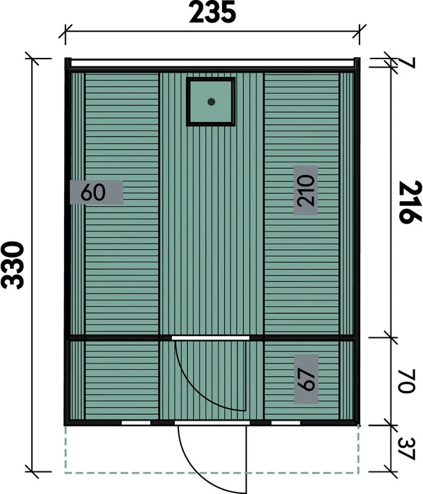 Wolff Finnhaus Saunafass 330 De Luxe Bausatz, Thermoholz, Ca. B235/H242/T330 Cm 3 Wolff Finnhaus Saunafass 330 De Luxe Bausatz, Thermoholz, Ca. B235/H242/T330 Cm – Bild 3