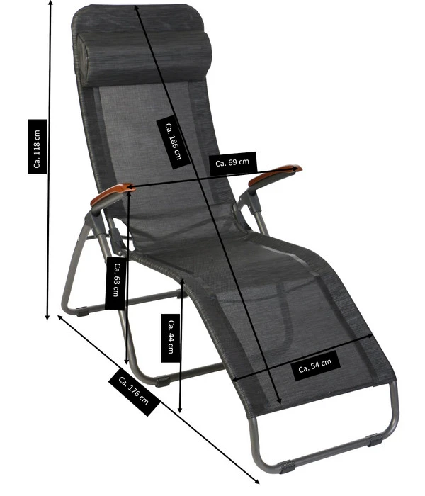 Sungörl Bäderliege Dreamliner Amazing Deluxe, Ca. B69/H118/T176 Cm 7 Sungörl Bäderliege Dreamliner Amazing Deluxe, Ca. B69/H118/T176 Cm – Bild 7