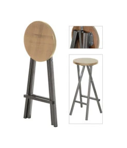 Fun Star Barhocker, Ca. H82 Cm -Gartenbedarf Angebote 6982896 WE DE 003 BarhockerStahlHolz